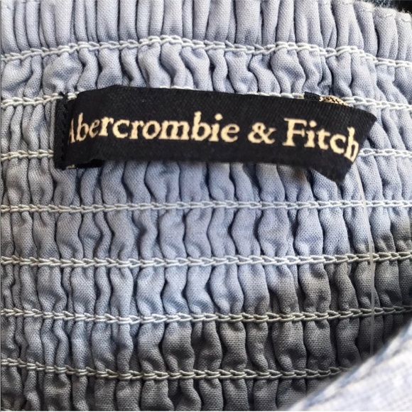 WORN ONCE blue chambray Abercrombie corset top - Picture 3 of 3